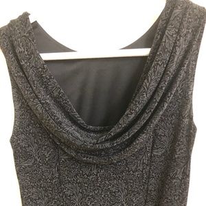 BRAEMAR Evening Grey and Black Gown Dress.